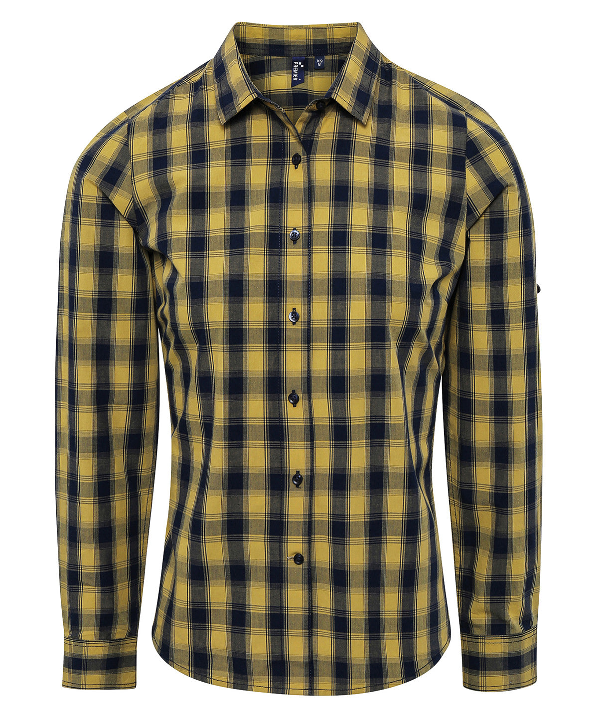 Premier Women's Mulligan check cotton long sleeve shirt