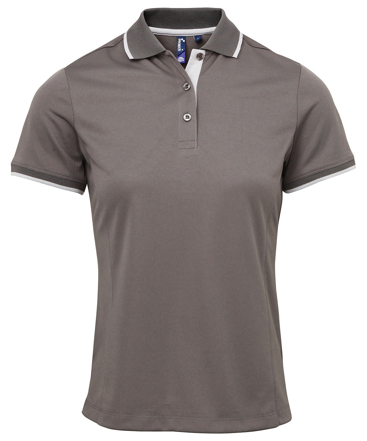 Premier Women's contrast Coolchecker® polo