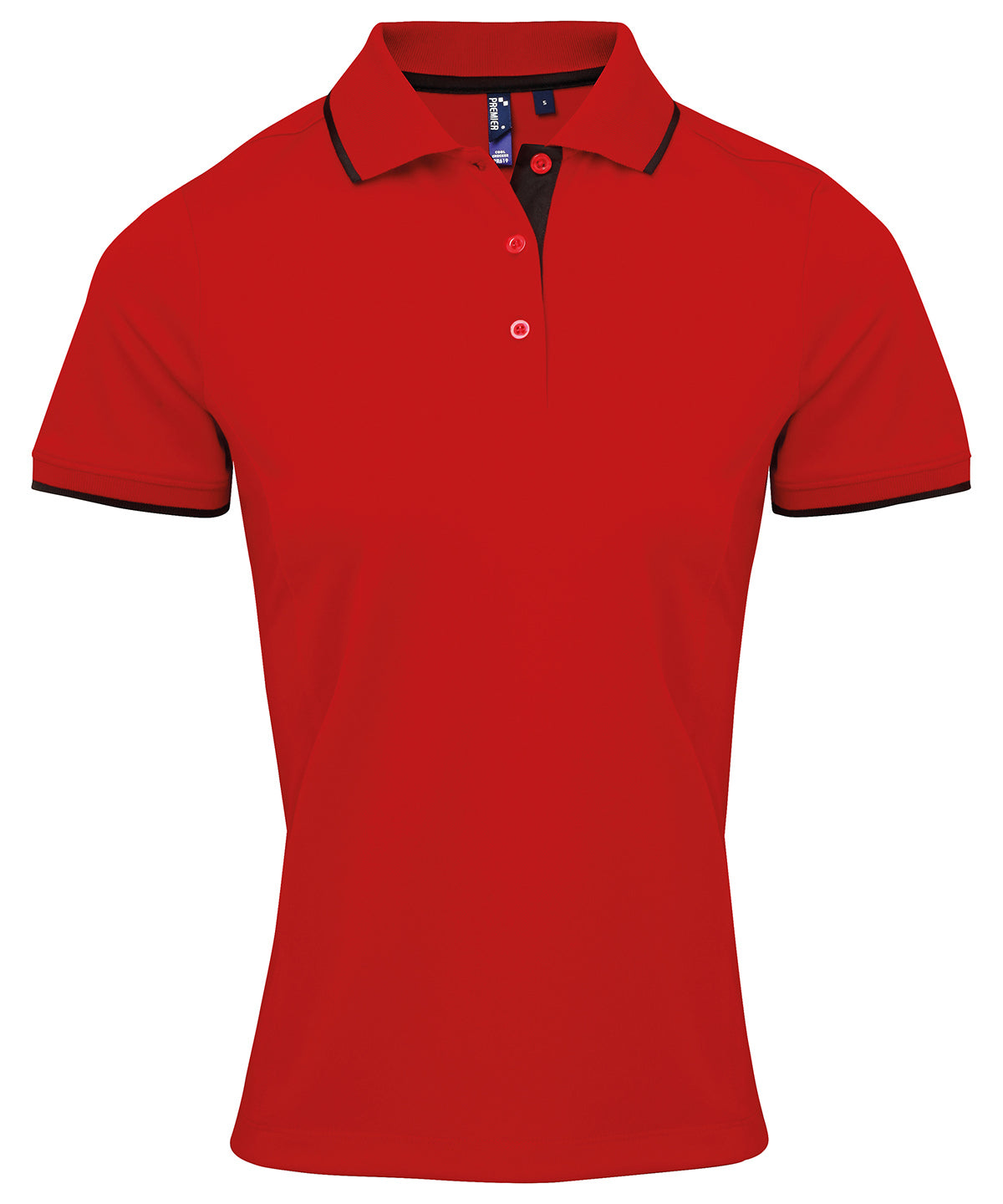 Premier Women's contrast Coolchecker® polo