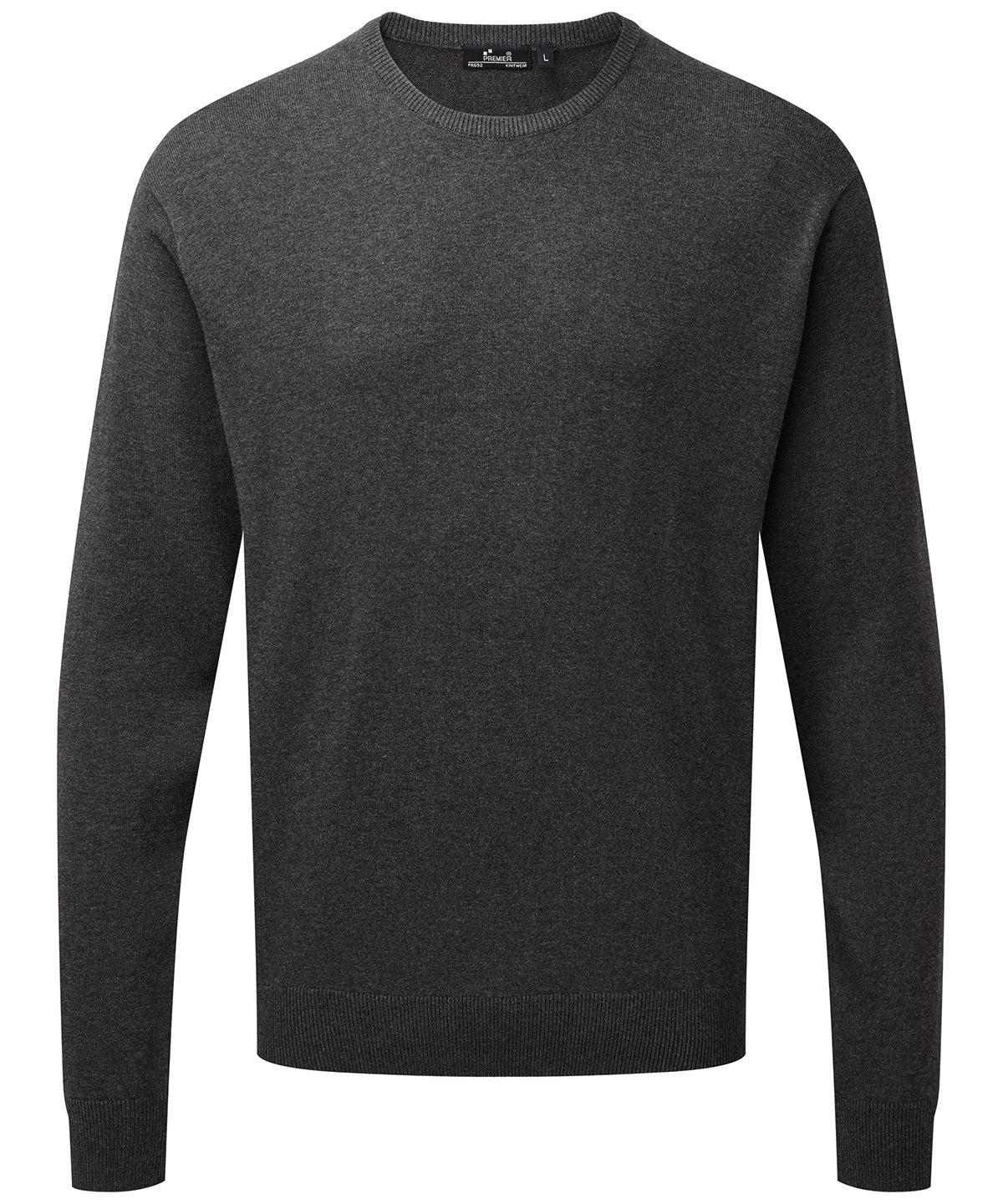 Premier Crew neck cotton-rich knitted sweater