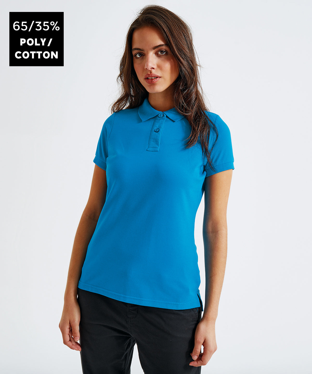 Womens polycotton blend polo