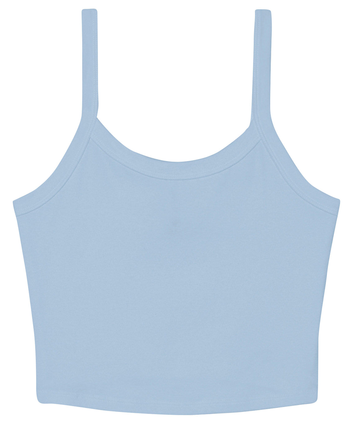 Womens micro rib spaghetti strap tank