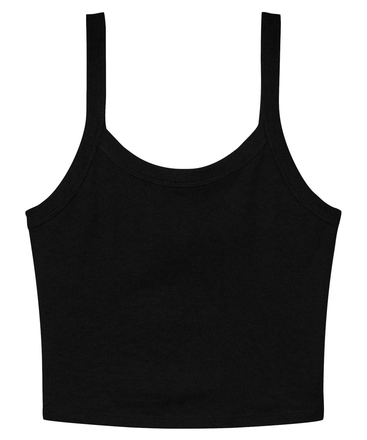 Womens micro rib spaghetti strap tank