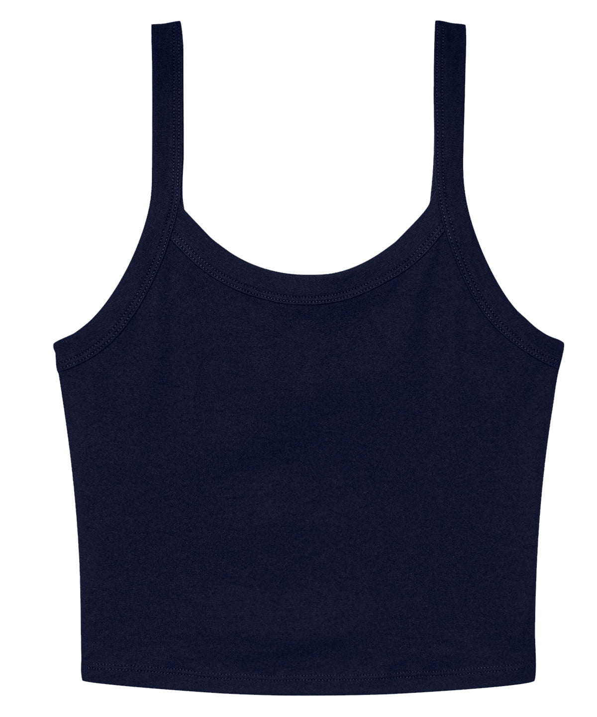 Womens micro rib spaghetti strap tank
