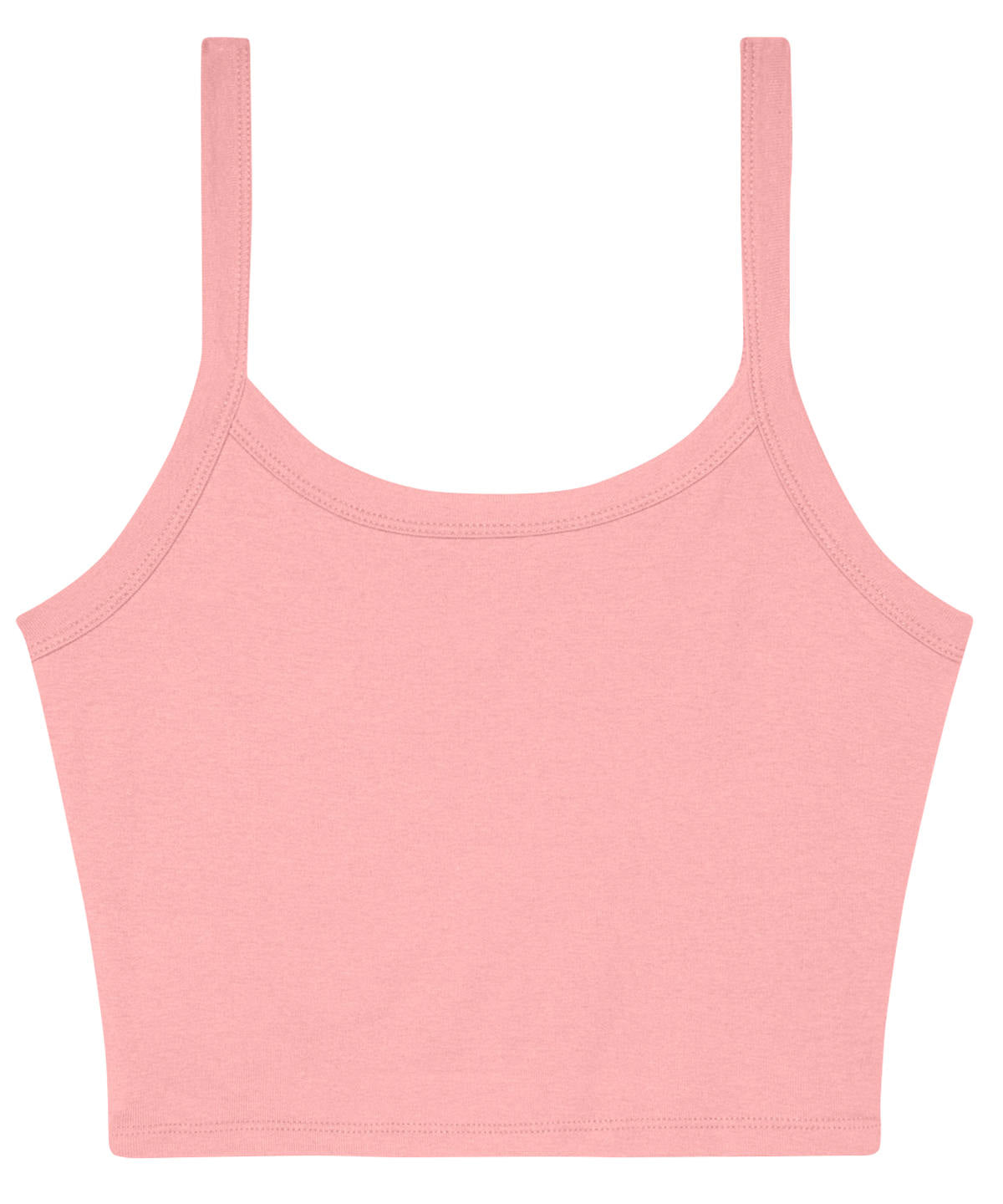 Womens micro rib spaghetti strap tank