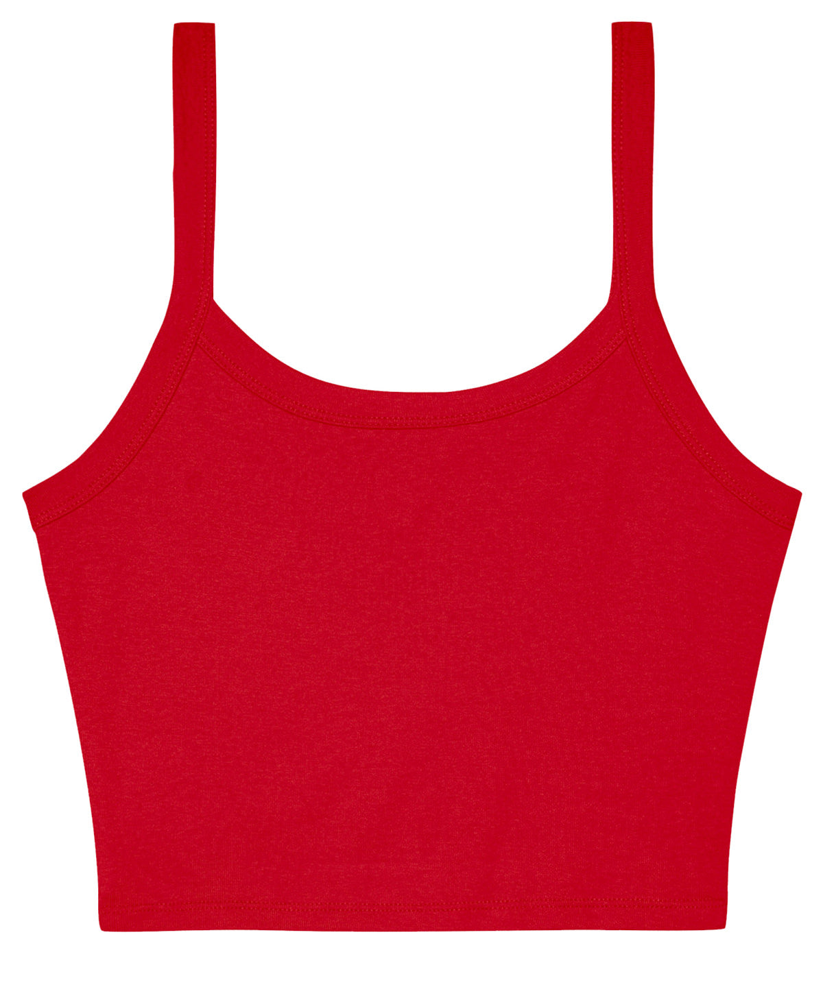 Womens micro rib spaghetti strap tank