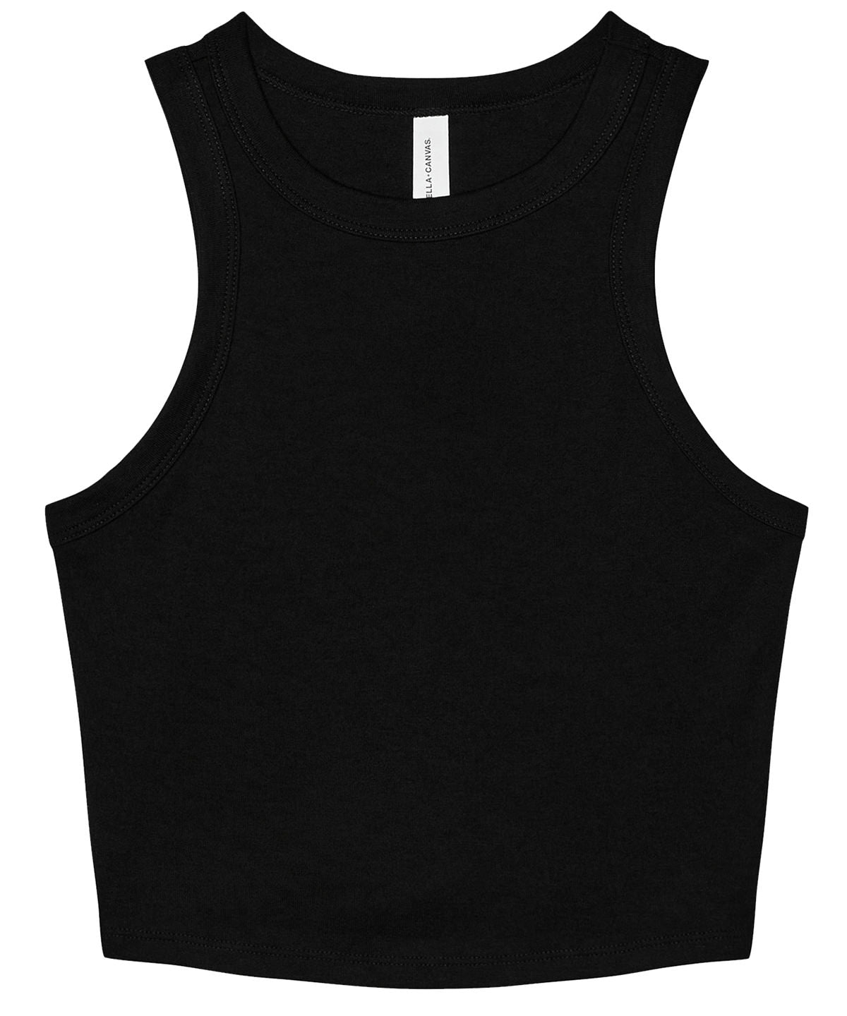 Womens micro rib racer tank