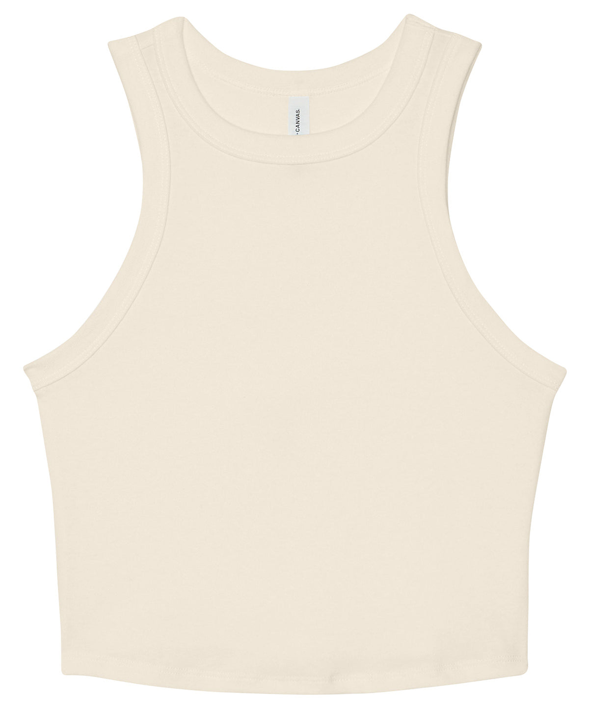 Womens micro rib racer tank