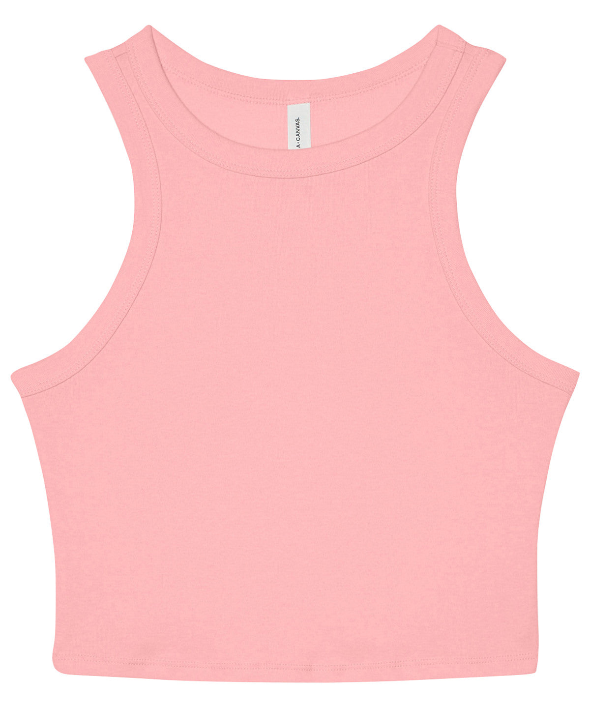 Womens micro rib racer tank