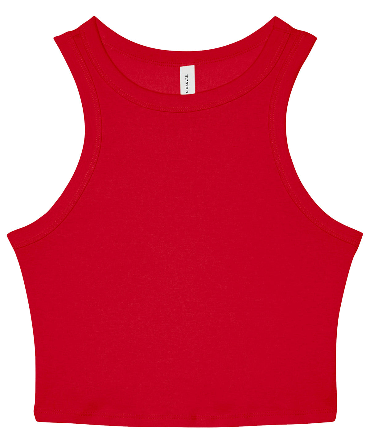 Womens micro rib racer tank