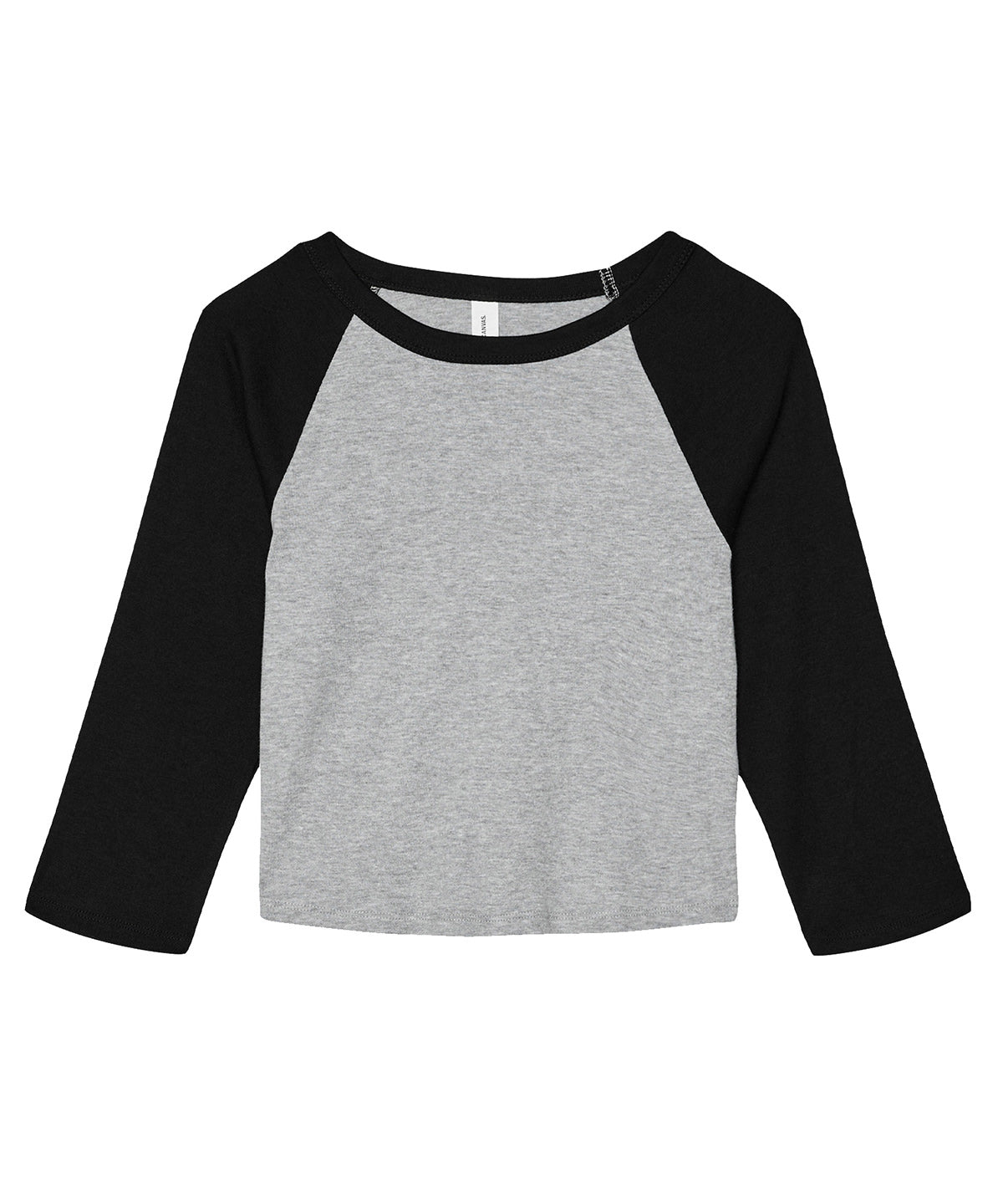 Womens micro rib 3/4 raglan baby t-shirt