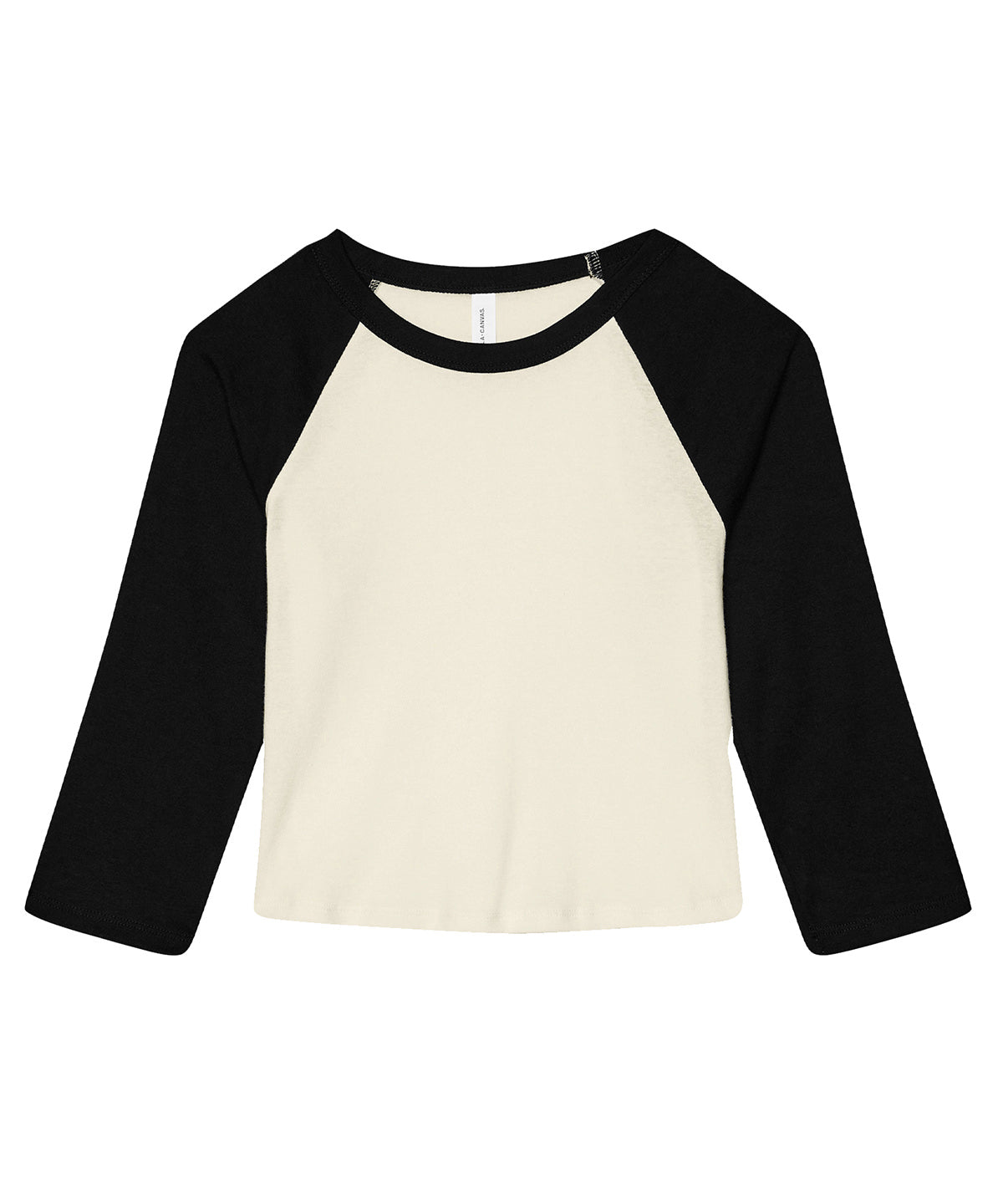 Womens micro rib 3/4 raglan baby t-shirt