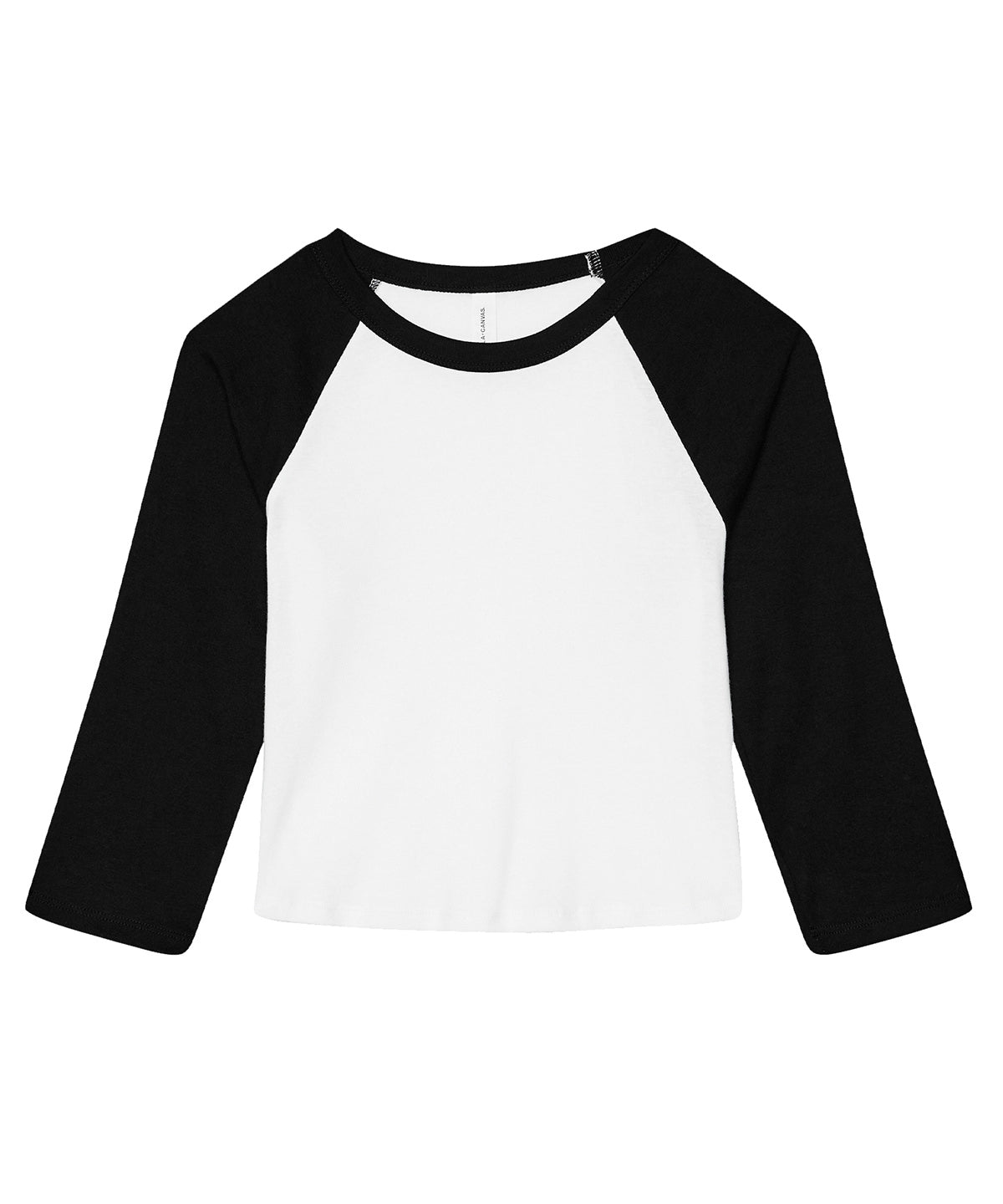 Womens micro rib 3/4 raglan baby t-shirt