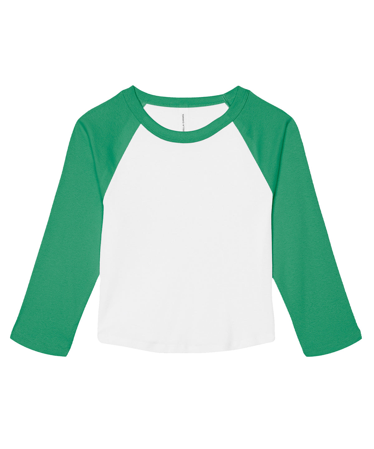 Womens micro rib 3/4 raglan baby t-shirt