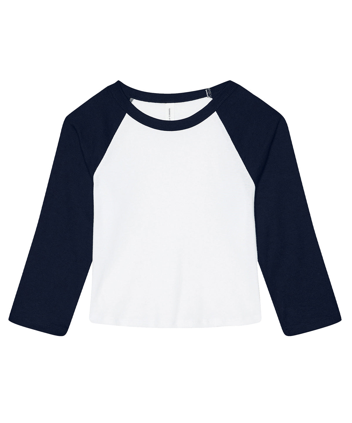 Womens micro rib 3/4 raglan baby t-shirt