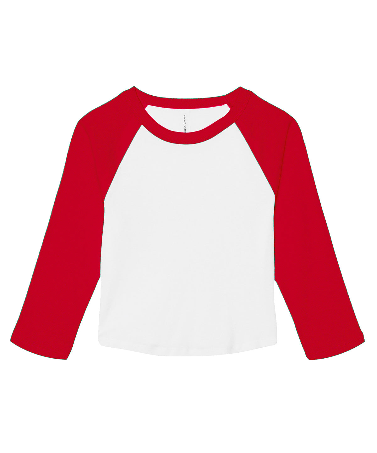 Womens micro rib 3/4 raglan baby t-shirt