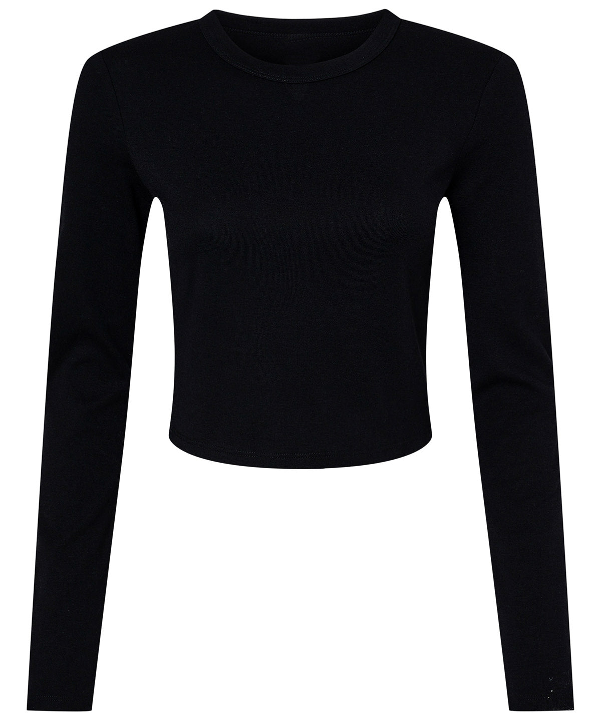 Womens micro rib long sleeve baby t-shirt
