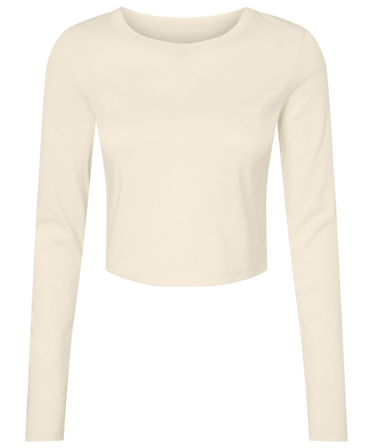 Womens micro rib long sleeve baby t-shirt