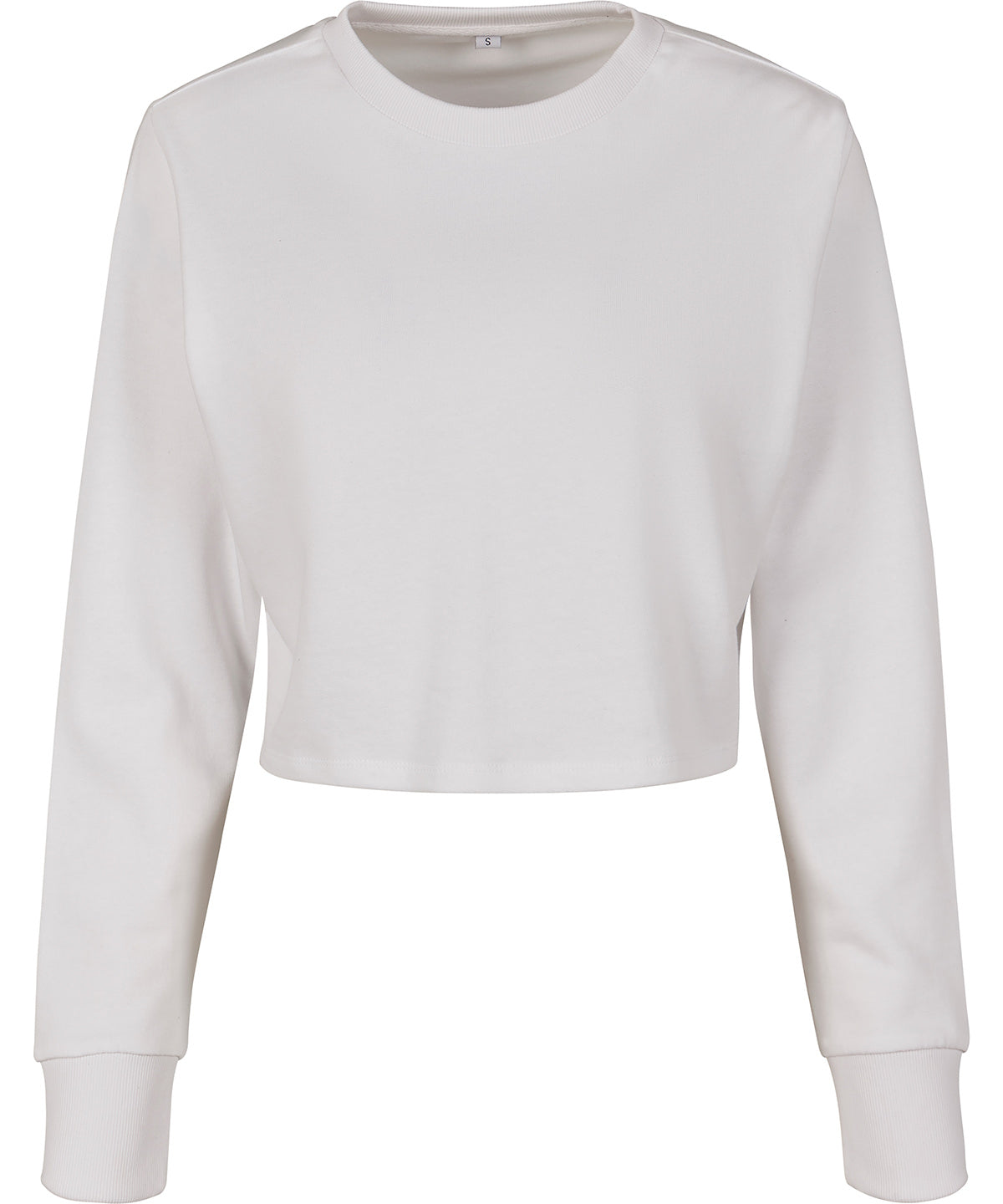 Womens terry cropped crew