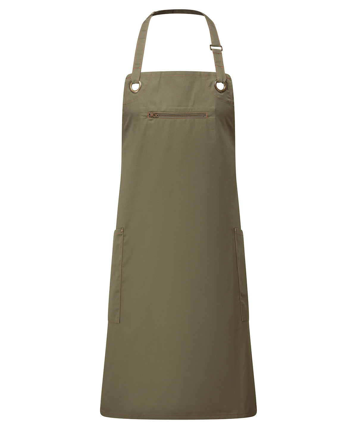 Premier 'Barley' Contrast Stitch Bib Apron