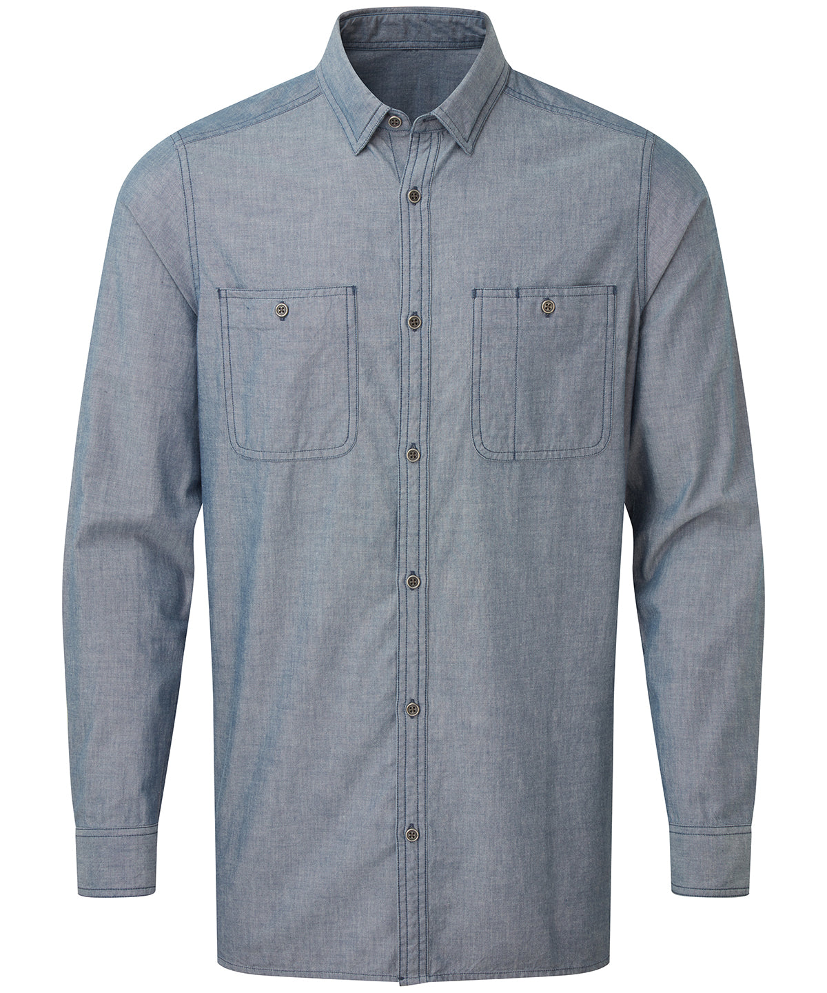 Mens Chambray shirt, organic and Fairtrade certified