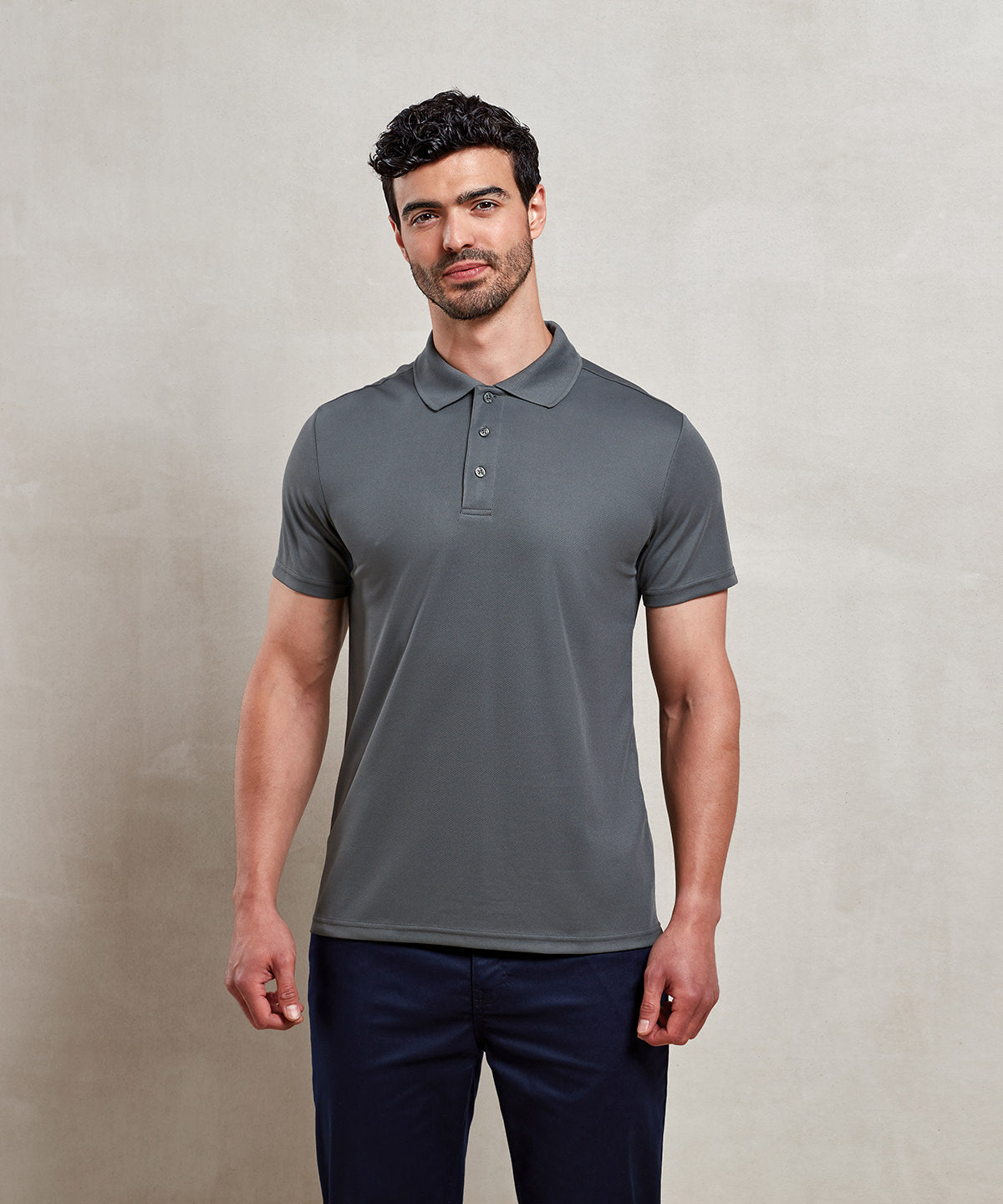 Mens Spun Dyed Recycled Polo Shirt