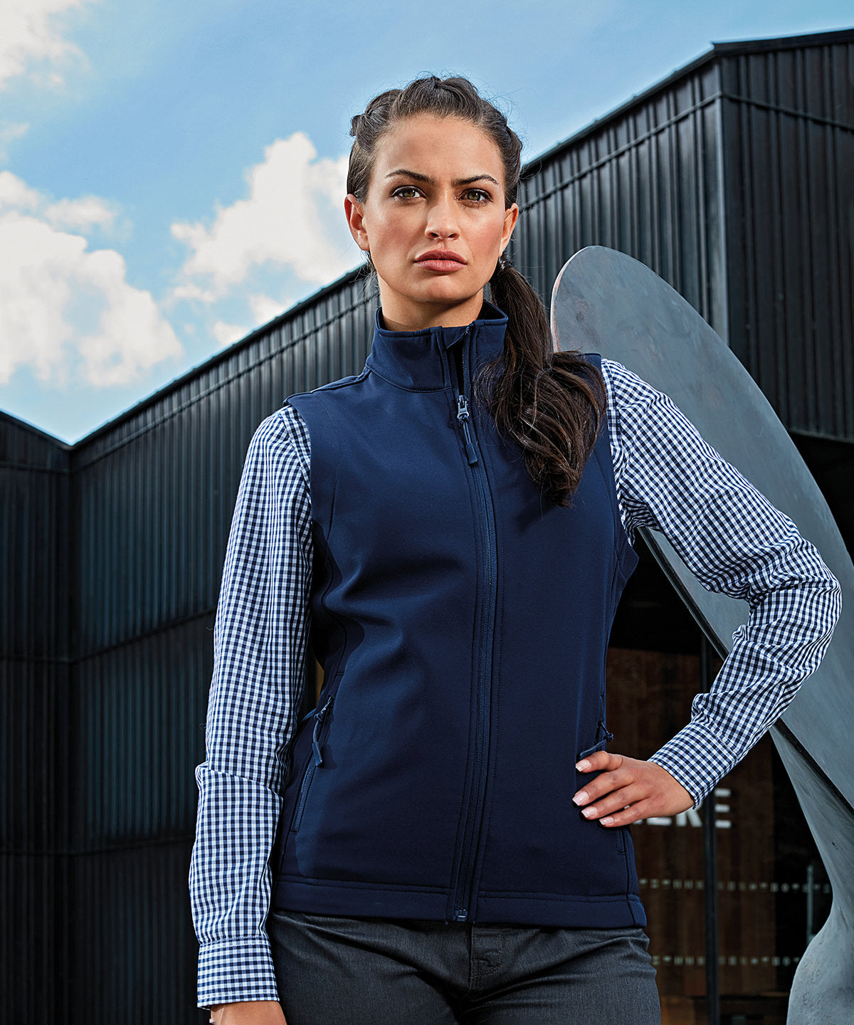 Womens Windchecker® printable and recycled gilet