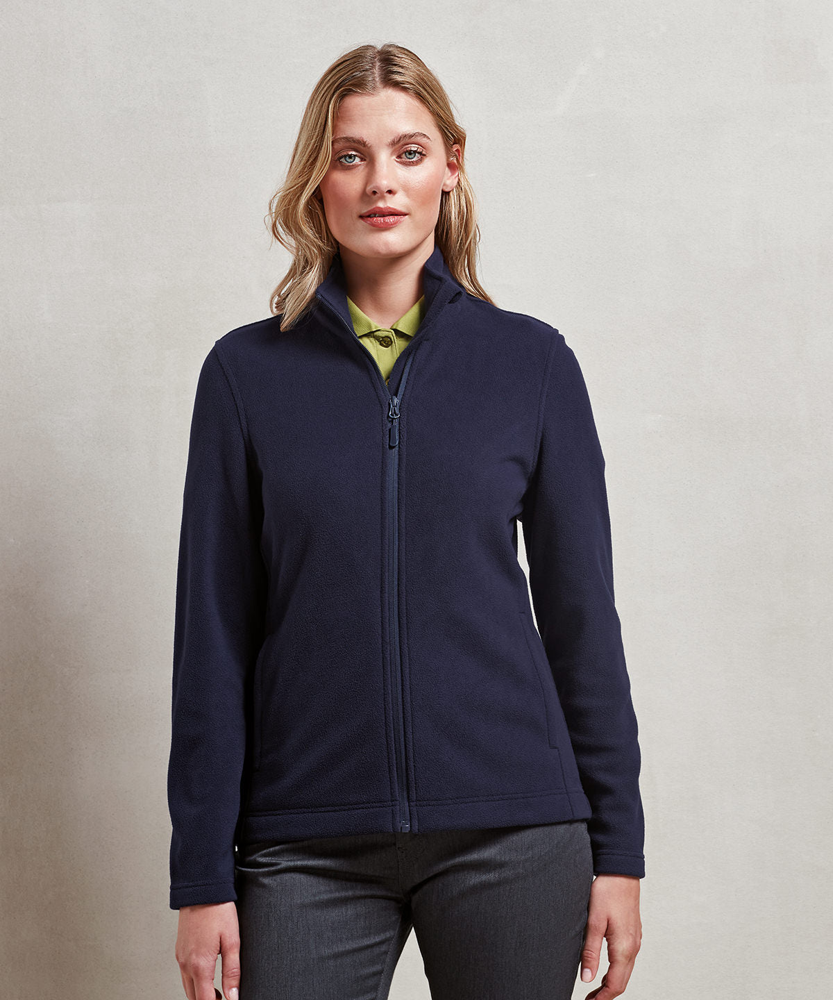 Womens Recyclight full-zip microfleece