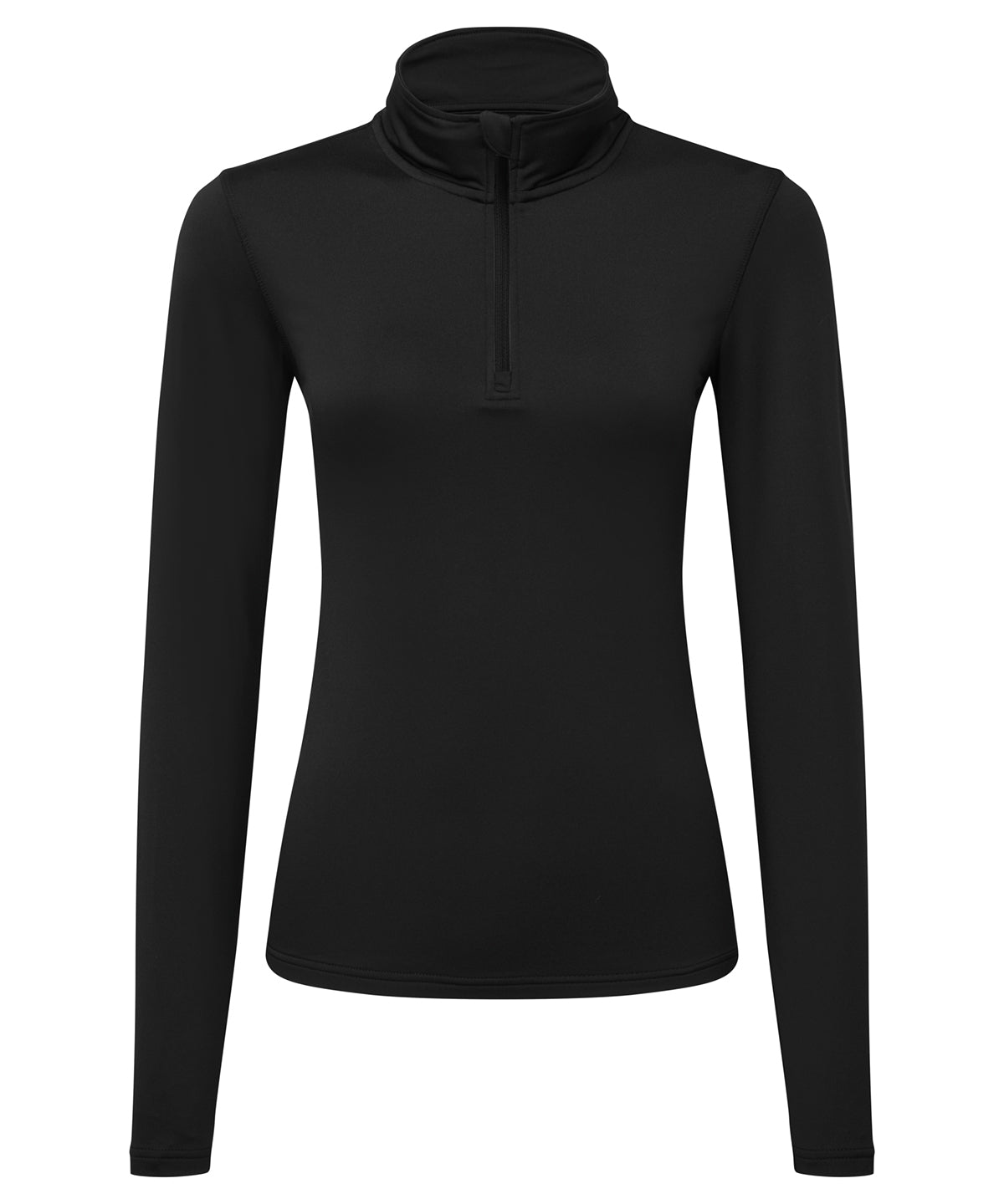 Women's TriDri® recycled long sleeve brushed back ¼ zip top
