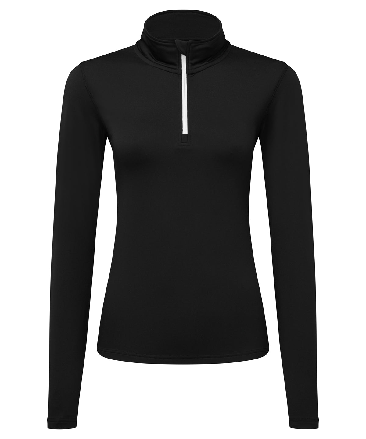 Women's TriDri® recycled long sleeve brushed back ¼ zip top