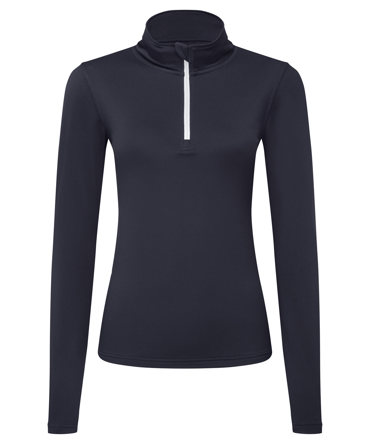 Women's TriDri® recycled long sleeve brushed back ¼ zip top