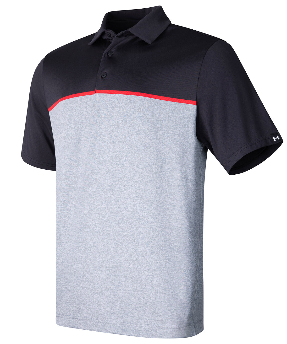 Under Armour Golf UA playoff 3.0 stripe polo LB - edge lit