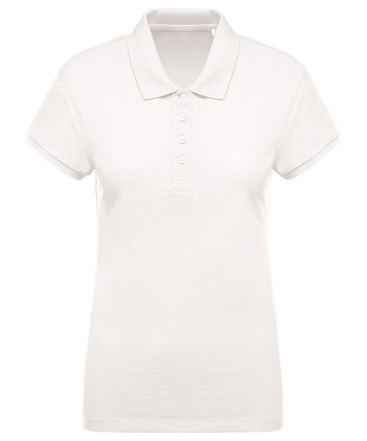 Ladies organic piqué short-sleeved polo shirt