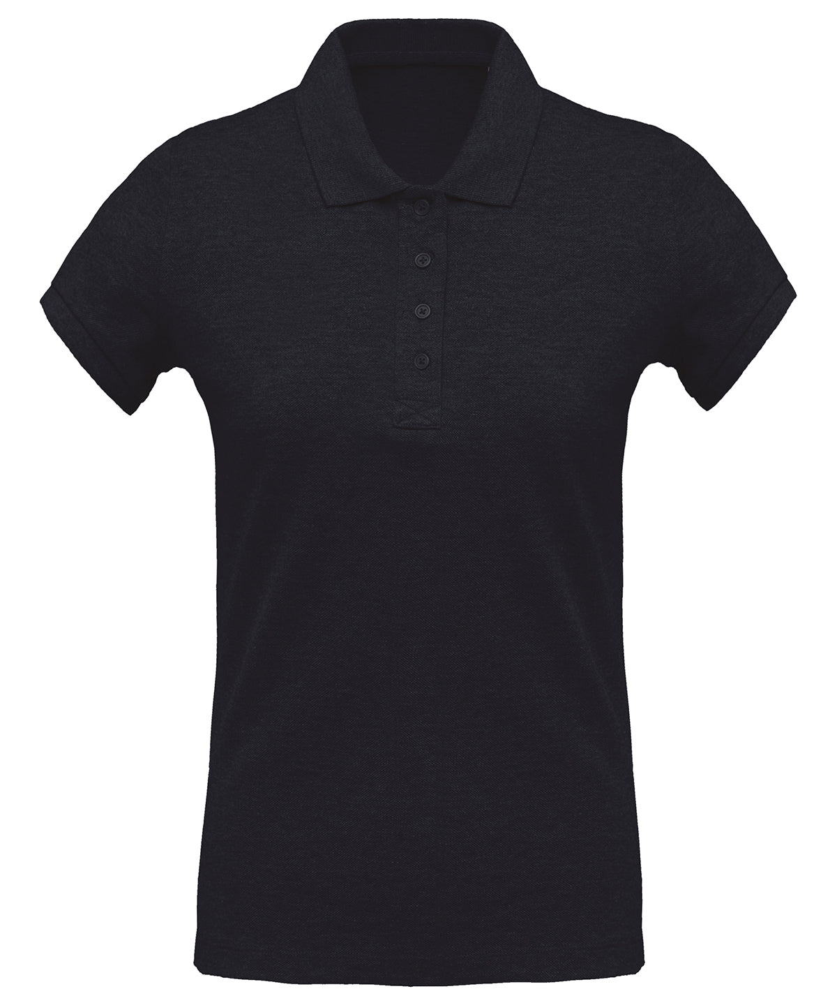 Ladies organic piqué short-sleeved polo shirt