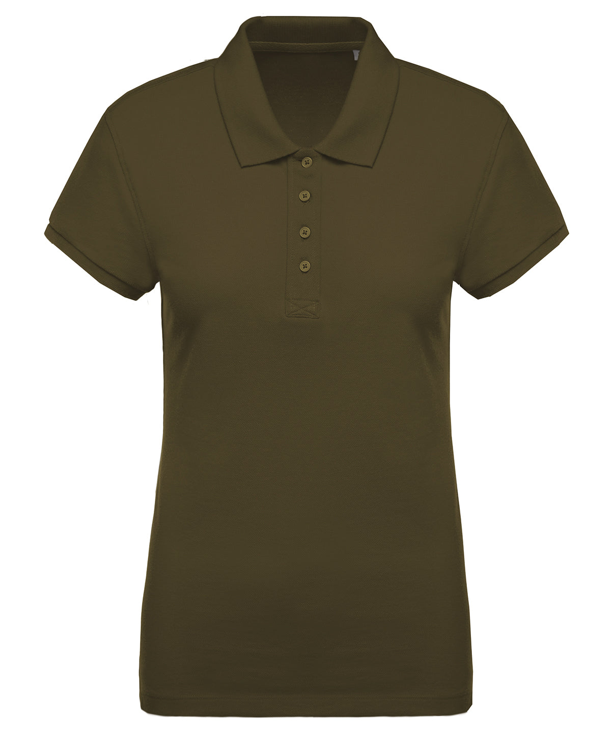 Ladies organic piqué short-sleeved polo shirt