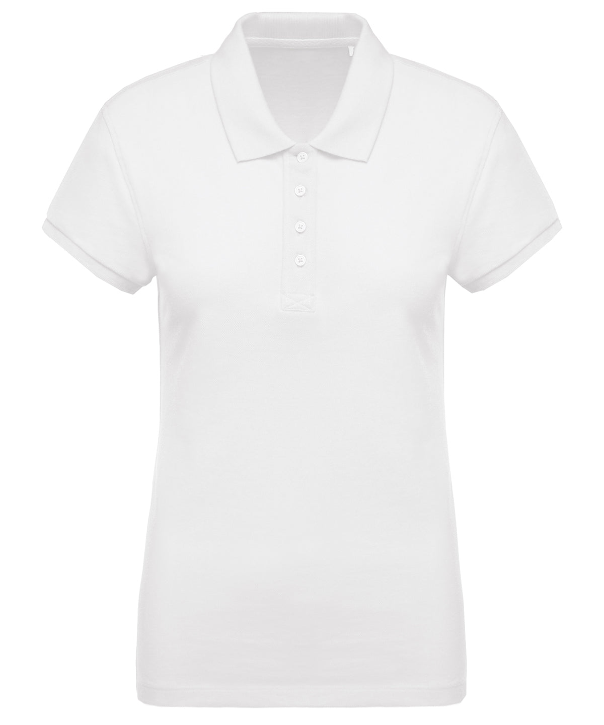 Ladies organic piqué short-sleeved polo shirt