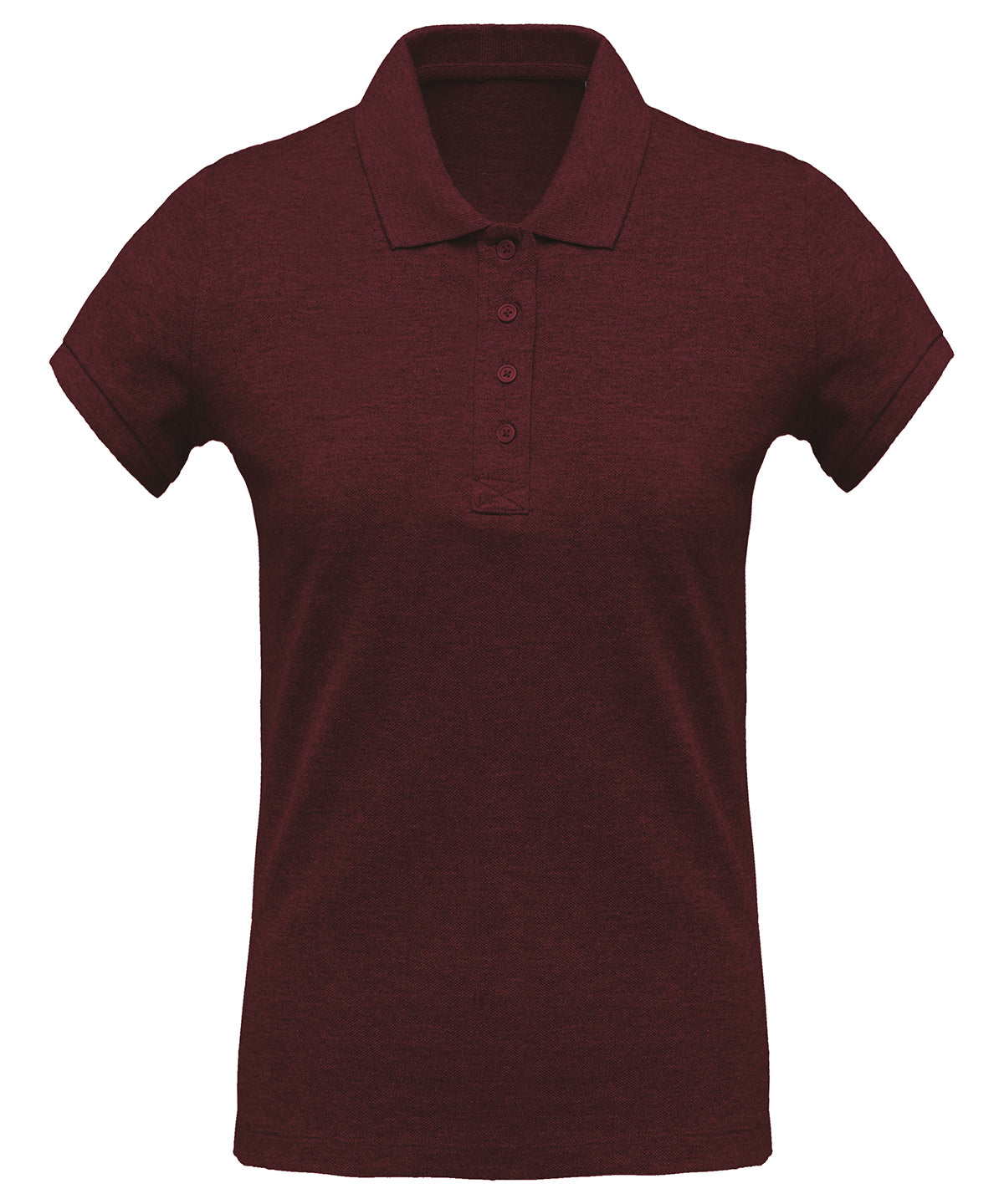 Ladies organic piqué short-sleeved polo shirt