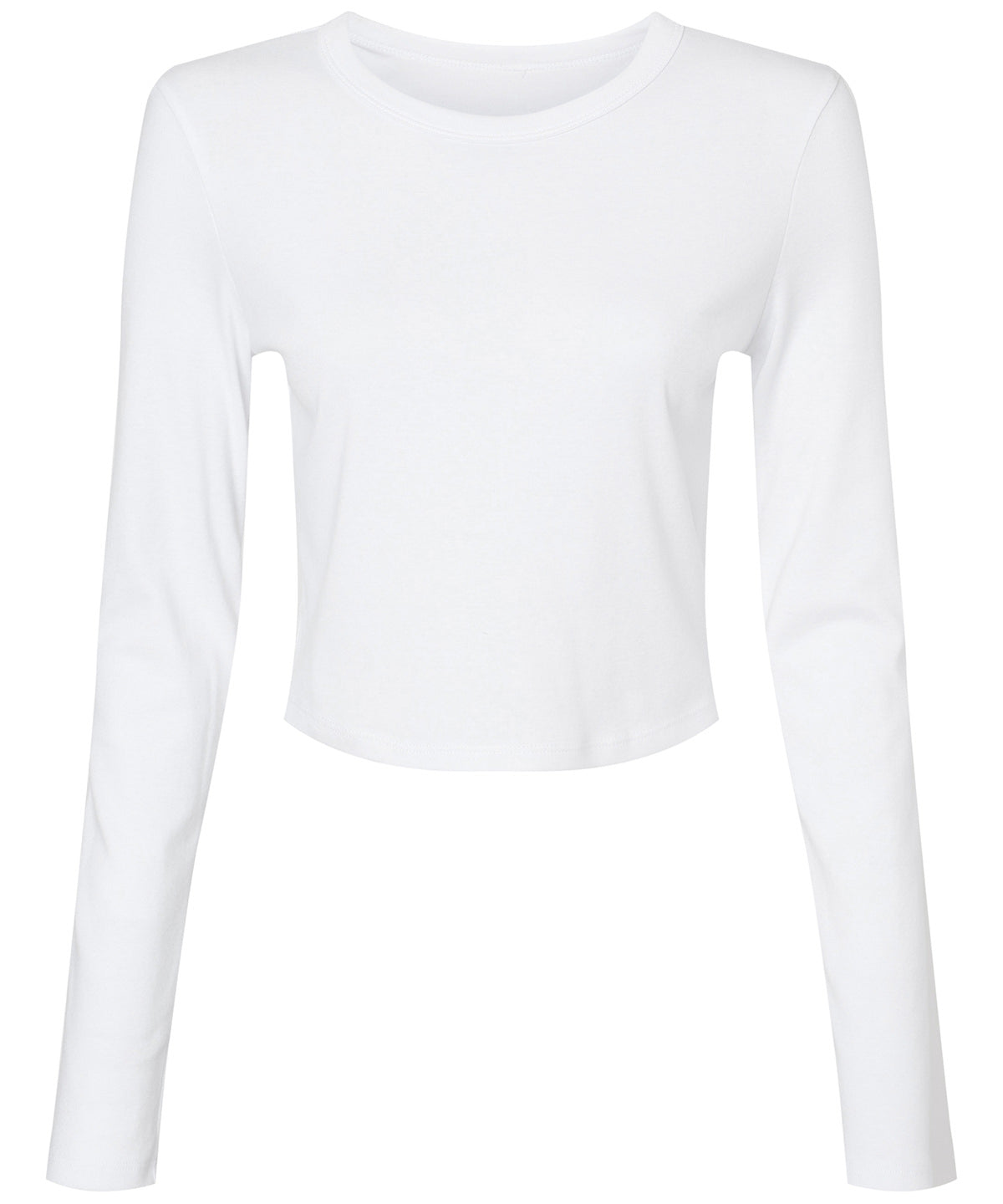 Womens micro rib long sleeve baby t-shirt