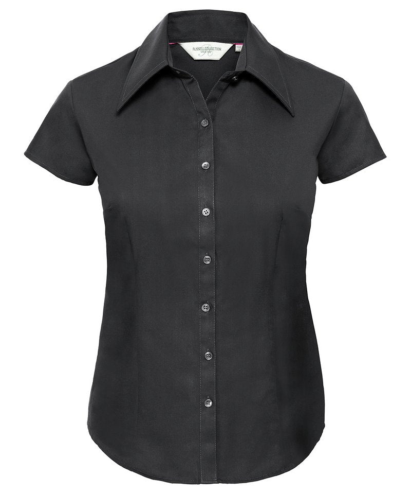 Womens cap sleeve Tencel® fitted shirt